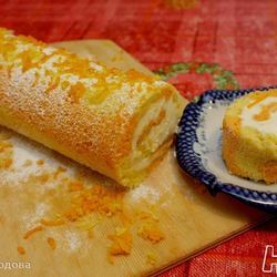 Рецепт Цитрусового шахматного рулета