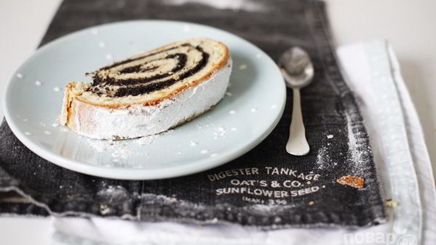 Рецепт творожно-макового рулет