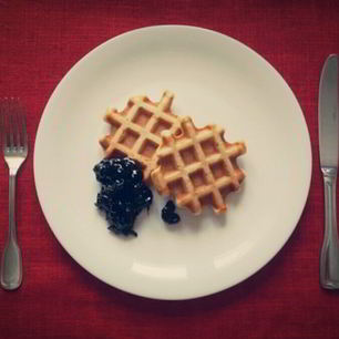 Рецепт Американских вафель на кефире