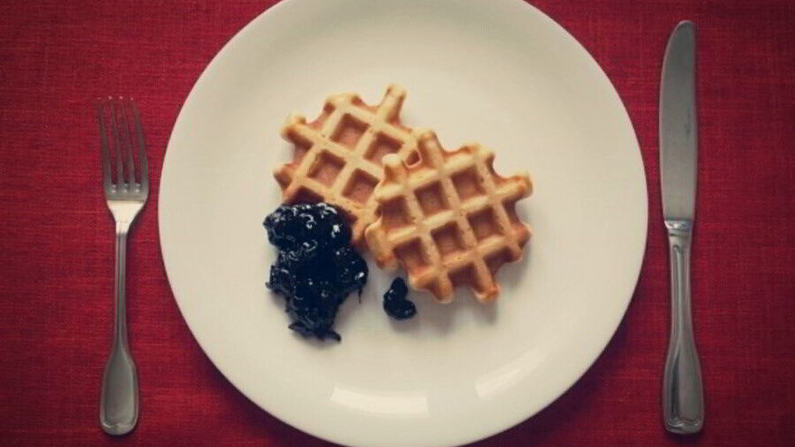 Рецепт американских вафель на кефире