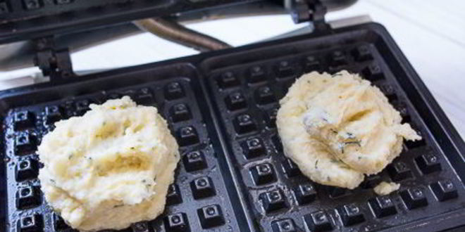Рецепт картофельных вафель с сыром