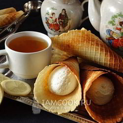 Рецепт Хрустящих вафель в вафельнице на маргарине