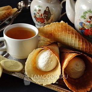 Рецепт Хрустящих вафель в вафельнице на маргарине