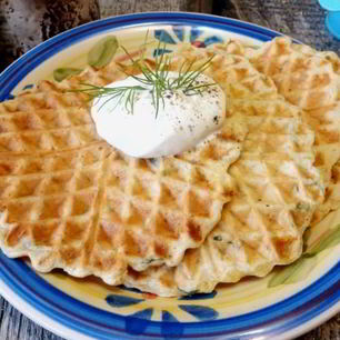 Рецепт Пряных закусочных вафель