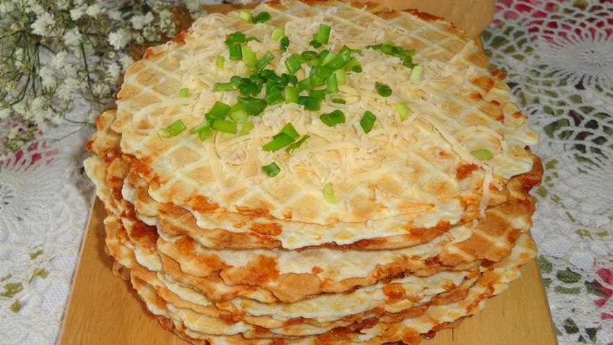 Рецепт сырных вафель с сыром