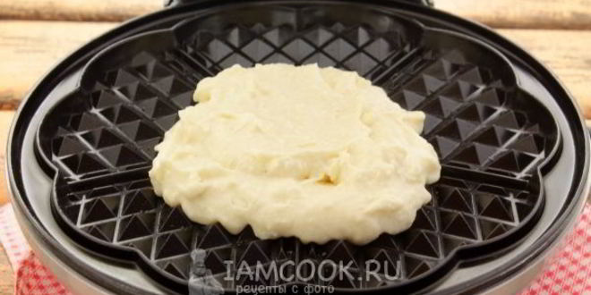 Рецепт творожных вафель