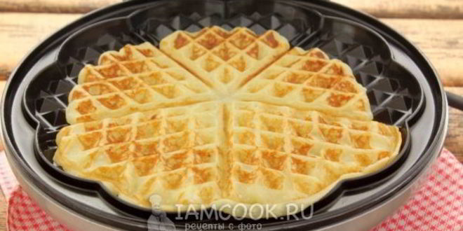 Рецепт творожных вафель