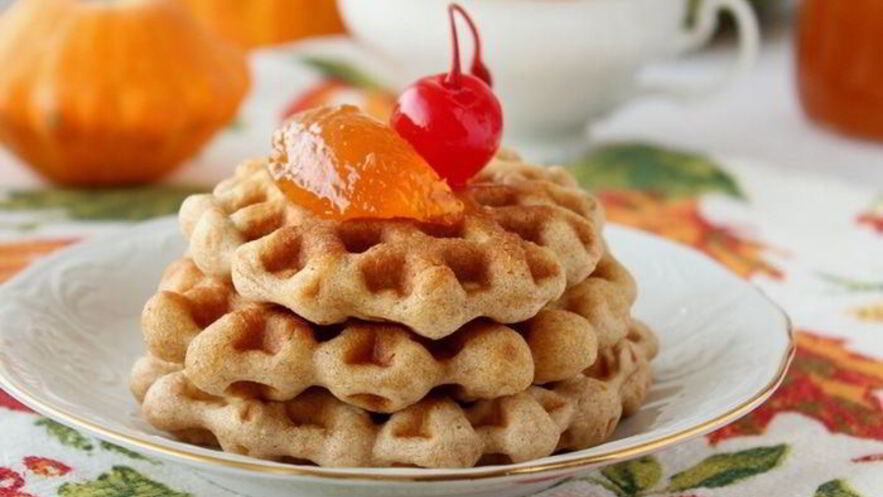 Рецепт тыквенных вафель