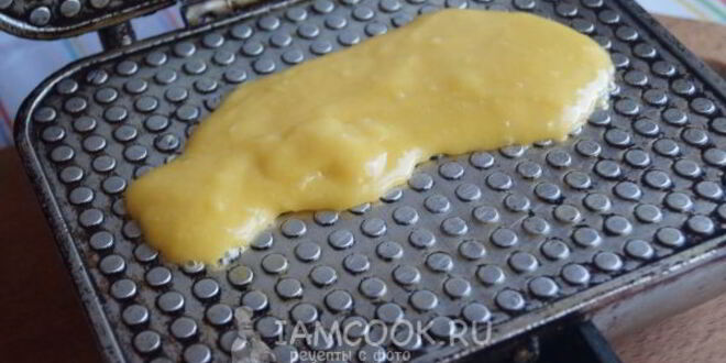 Рецепт вафельных трубочек со сгущенкой