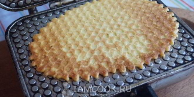 Рецепт вафельных трубочек со сгущенкой