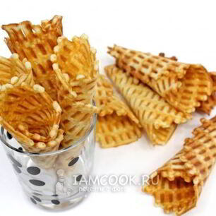 Рецепт Вафельных трубочек