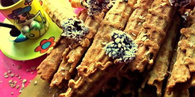 Рецепт вафель хрустящих из разных хлопьев