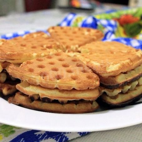 Рецепт Вафель мягких на газу в вафельнице