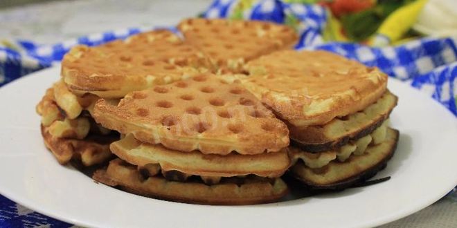 Рецепт вафель мягких на газу в вафельнице