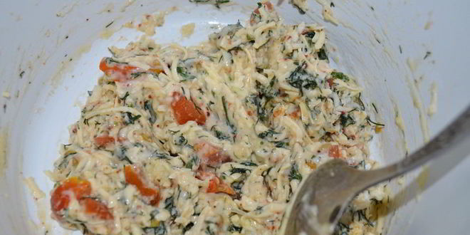 Рецепт вафель с сыром и помидором