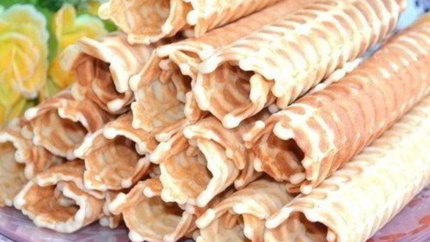 Рецепт ванильных хрустящих вафель