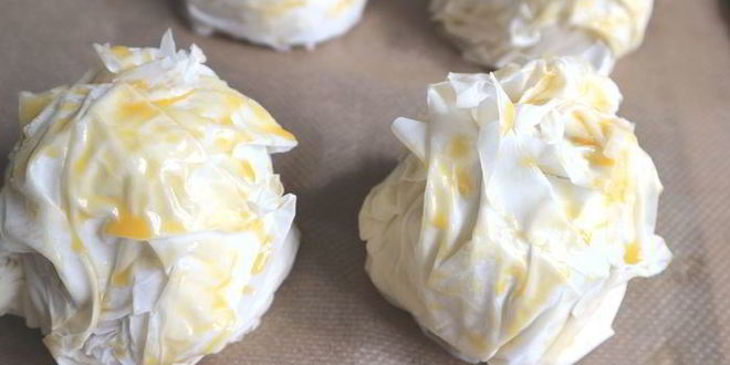 Рецепт яблок в тесте фило