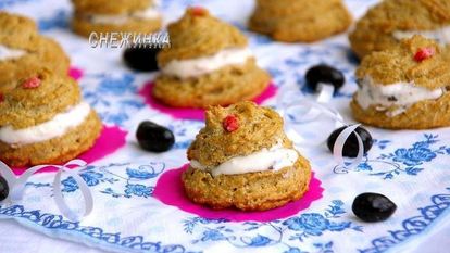 Рецепт Овсяных эклеров с творожным кремом