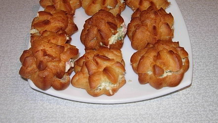 Рецепт профитролей фаршированных