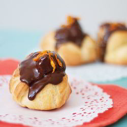 Рецепт Профитролей с апельсиновым заварным кремом