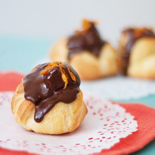 Рецепт Профитролей с апельсиновым заварным кремом