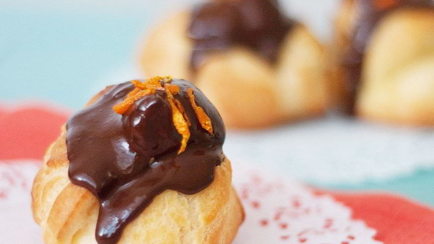 Рецепт профитролей с апельсиновым заварным кремом