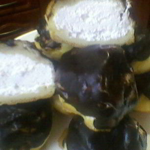 Рецепт Эклеров с бананово-йогуртовым кремом