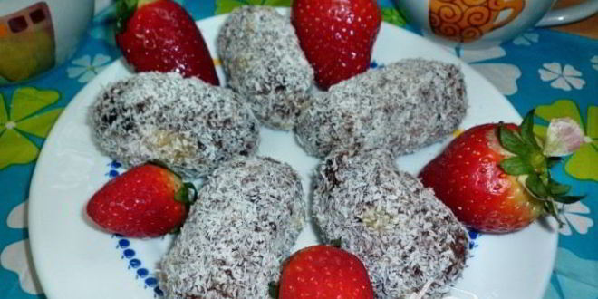 Рецепт эклеров с кокосовым кремом