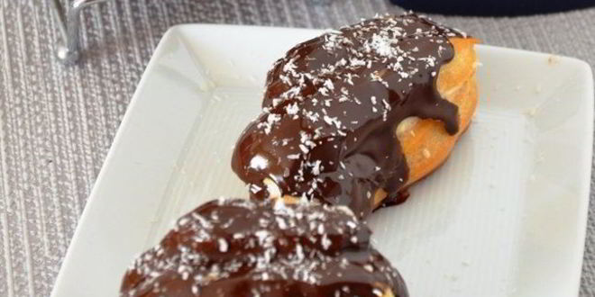 Рецепт эклеров с кокосовым кремом