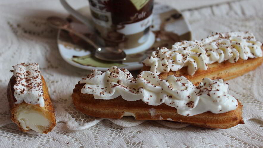 Рецепт эклеров с масляным кремом