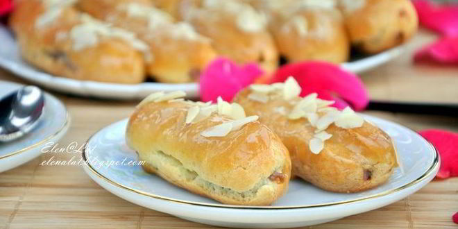 Рецепт эклеров с шоколадным кремом, карамелью и миндалем