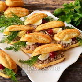 Рецепт Закусочных эклеров