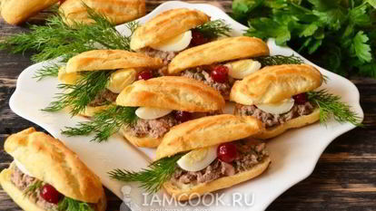 Рецепт Закусочных эклеров