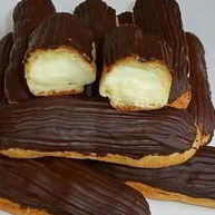 Рецепт Заварных эклеров со сливочным кремом