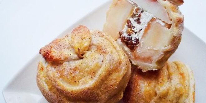 Рецепт запеченных яблок в тесте