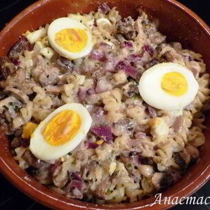 Рецепт Быстрой запеканки с макаронами, грибами и яйцами