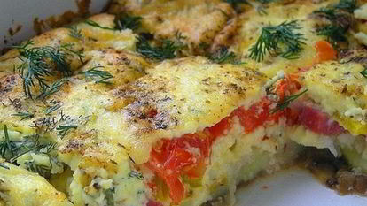 Рецепт Диетической овощной запеканки к ужину