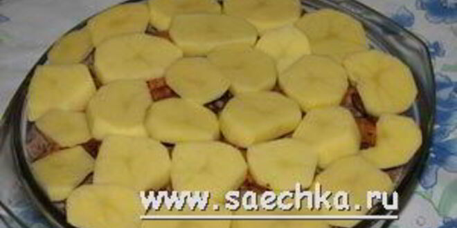 Рецепт картофельной запеканки с фаршем и грибами