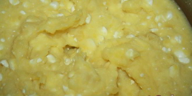 Рецепт картофельной запеканки с говяжьим фаршем, пекинской капустой, кабачками и сыром сулугуни