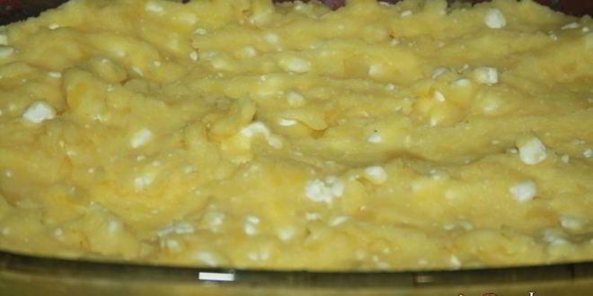 Рецепт картофельной запеканки с говяжьим фаршем, пекинской капустой, кабачками и сыром сулугуни