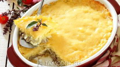 Рецепт Картофельной запеканки со скумбрией