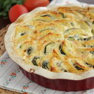 Рецепт Картофельно-кабачковой запеканка под сливочным соусом