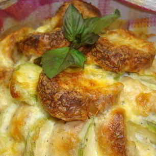 Рецепт Хлебной запеканки с кабачками