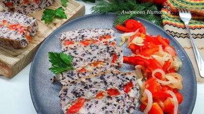 Рецепт Куриной запеканки с черным рисом