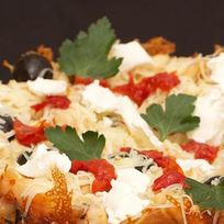 Рецепт Куриной запеканки с сыром и чесночными гренками из мультиварки