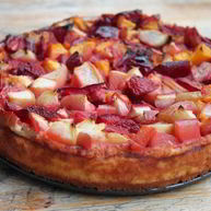 Рецепт Легкой запеканки с творогом и фруктами