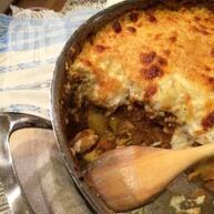 Рецепт Пастицио — Греческой макаронной запеканки с фаршем