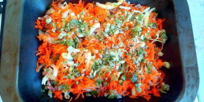 Рецепт пикантной мясо-картофельная запеканка