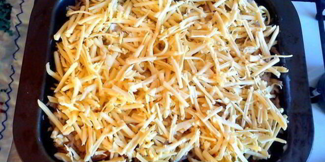 Рецепт пикантной мясо-картофельная запеканка