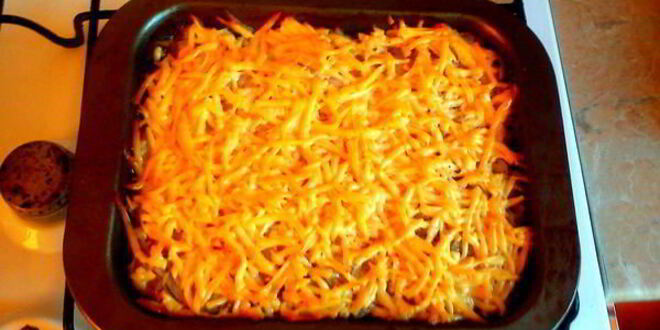 Рецепт пикантной мясо-картофельная запеканка